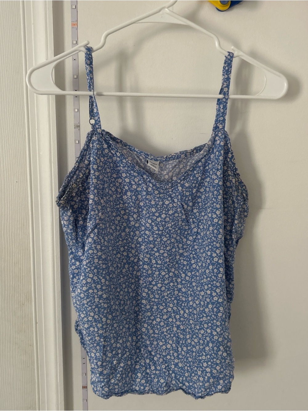 Old Navy Blue Floral Spaghetti-Strap Tank
